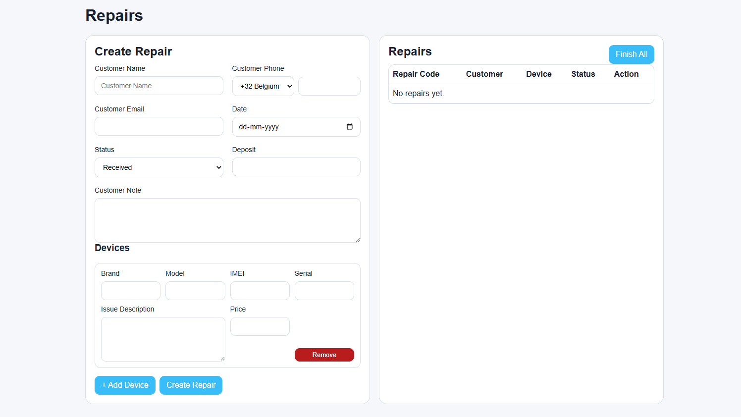 Reparatie - Smart Repair & Service Management Platform